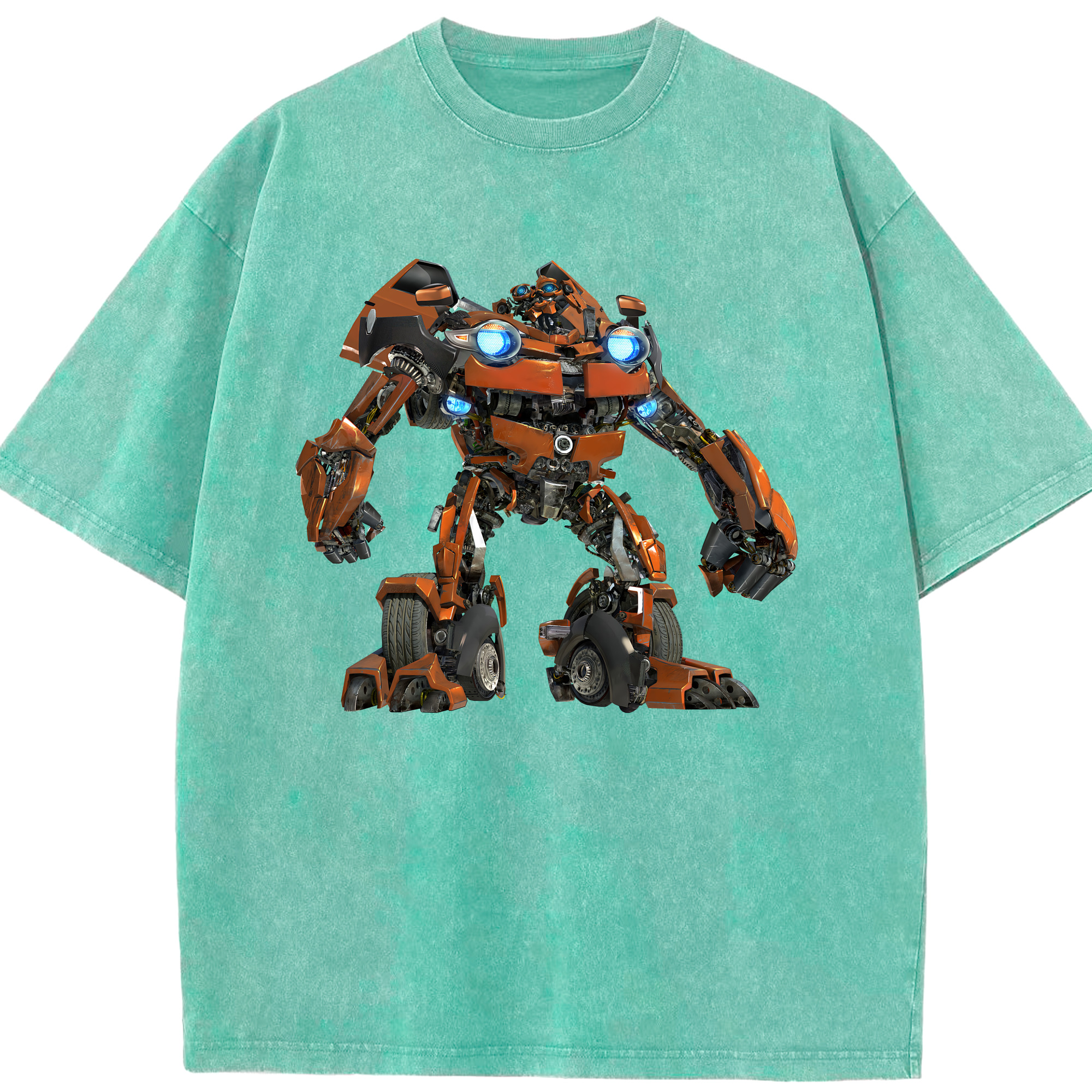 （画像用） Transformers トランスフォーマー 綿100% ヴィンテージ風 半袖Tシャツ（フロントプリント）